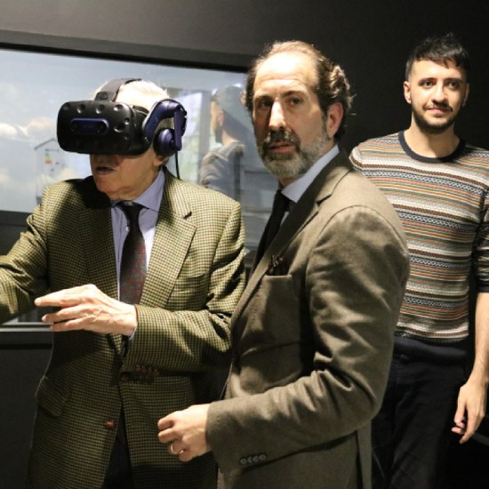 Artur Santos Silva e Ana Feijó visitam o PORTIC