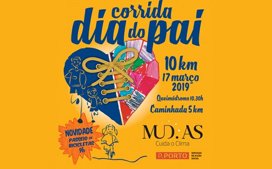No Dia do Pai vamos correr e pedalar