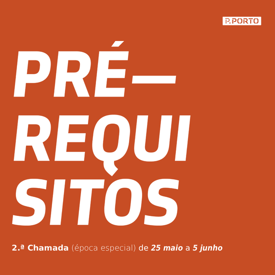 Pré-Requisitos 2026/2027 (2.ª chamada)